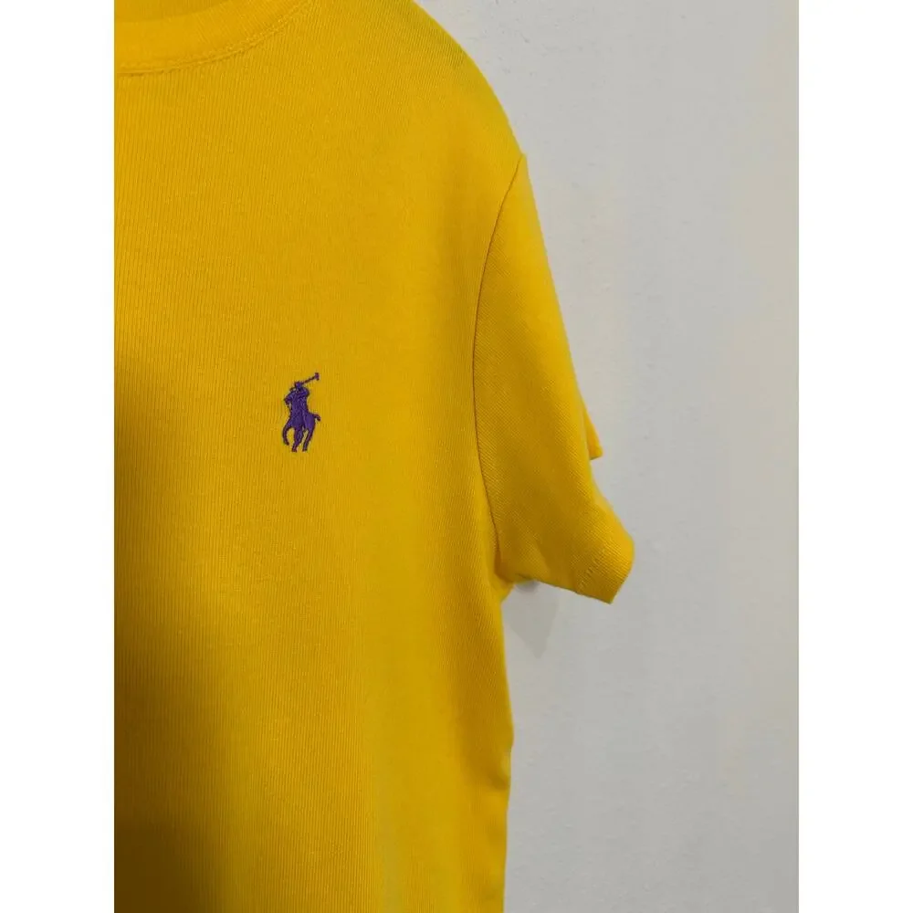 Polo Ralph Lauren cotton jersey crewneck t-shirt purple embroidered pony Size XL - Picture 2 of 6